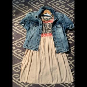 Embroidered Top Dress